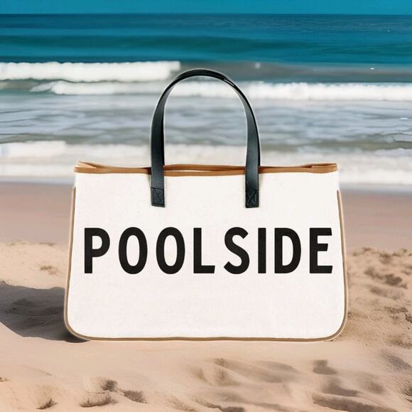 NWT! Santa Barbara Design Studio womens Beach Pool Tote Bag POOLSIDE 20x11x6 - Picture 1 of 9